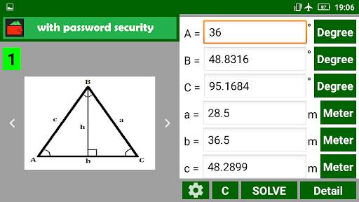 Trigonometry Calculator ( Triangle ) screenshot 9