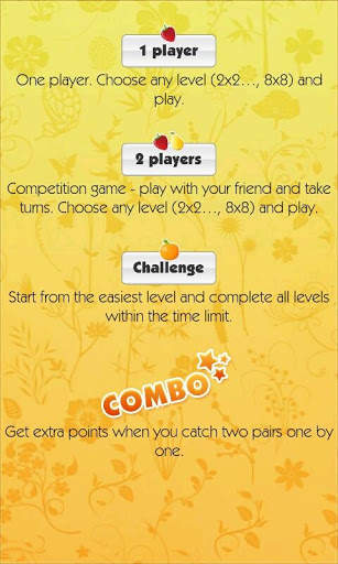 Fruits Games - Exercise Memory 2 تصوير الشاشة