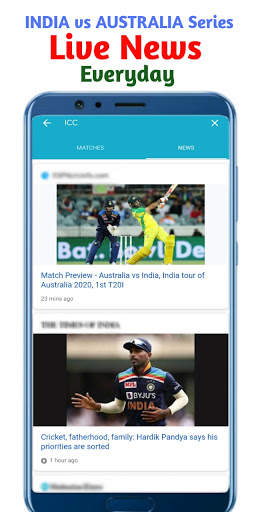 INDvsAUS 2020-21 - LIVE Match,Score,Schedule,&News screenshot 5