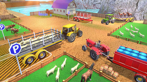 Farming Tractor Trolley Parking: Tractor Driving screenshot 8