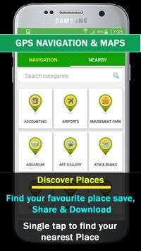 Gps Route Finder, Navigation & Maps 2018 скриншот 2
