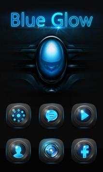 Blue Glow GO Launcher Theme screenshot 1