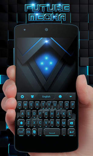 Future Mecha GO Keyboard  Theme स्क्रीनशॉट 1
