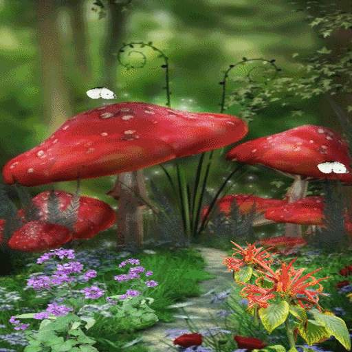 Red Mushroom Live Wallpaper 3
