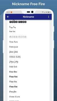 Nickname Free: Nickname Generator Fire screenshot 4