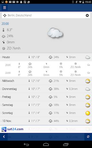 Sat24, Wettersatelliten screenshot 10