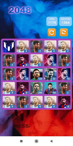 2048 Lionel Messi Game Kpop -  screenshot 3
