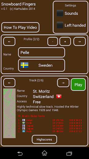 Snowboard Fingers screenshot 1