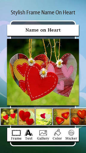 Name on Heart Photo Editor скриншот 2