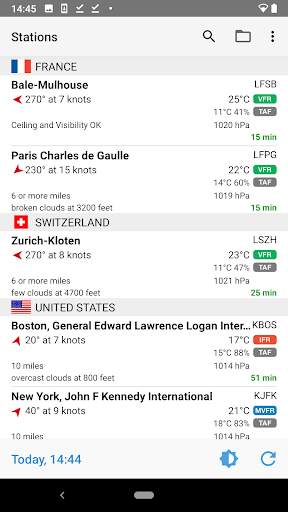 AeroWeather screenshot 1