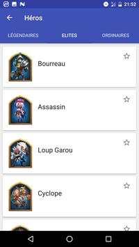 Guides Héros pour Castle Clash screenshot 3