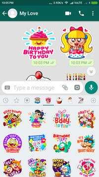 Birthday Stickers For Whatsapp-WAsticker Apps screenshot 8