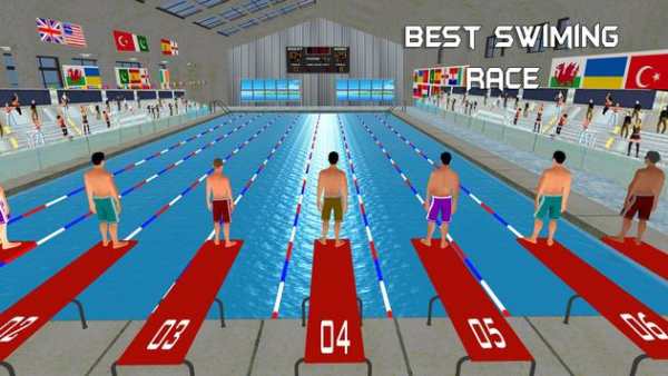 Real Water Swimming Pool Race Water Park Adventure screenshot 1