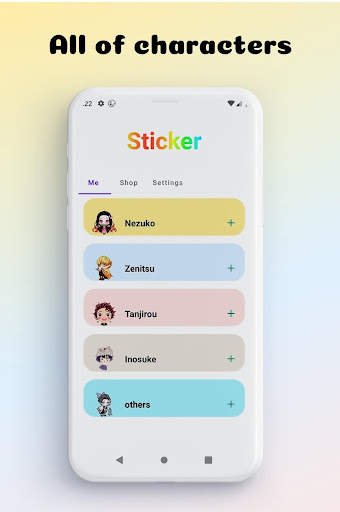 Anime Sticker app for Kimetsu  screenshot 2