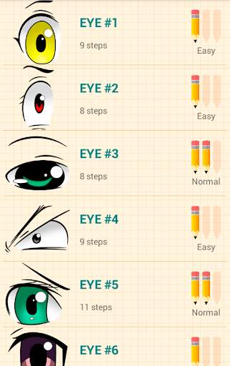 Comment Dessiner Anime Yeux screenshot 1