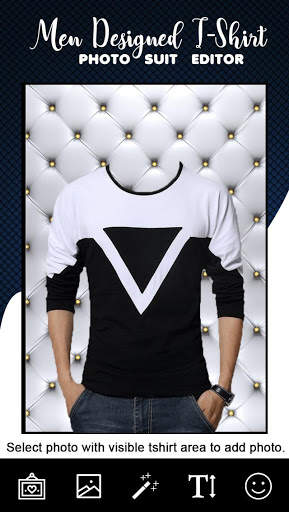 Man T Shirt Photo Suit screenshot 1