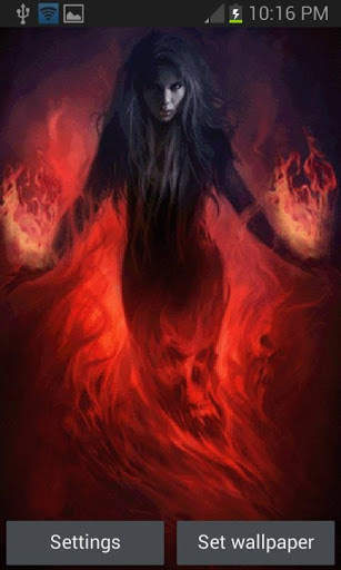 Fiery Witch Live Wallpaper screenshot 1