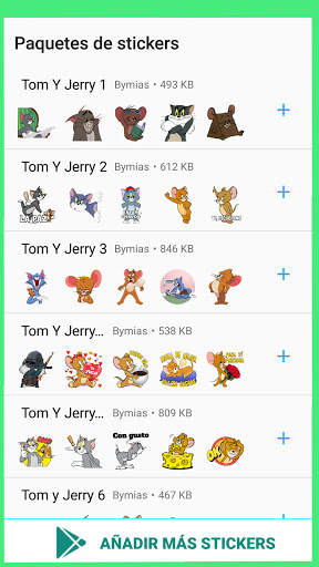 Tom Stickers: Cat and Mouse Tom WAStickerApps screenshot 1
