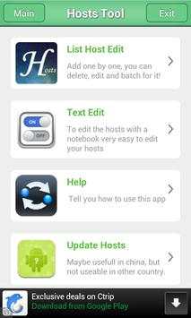 Hosts Edit Free screenshot 1