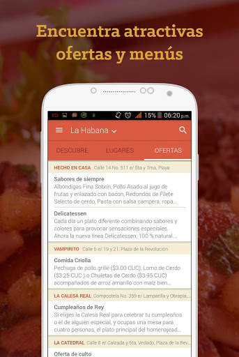 AlaMesa: comer y beber en Cuba screenshot 4