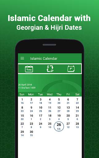 Hijri Islamic Calendar 2018 screenshot 1
