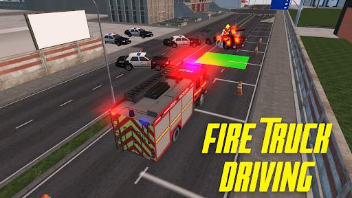 Fire Truck Driving Simulator screenshot 1