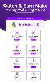 Watch Video And Earn Money - Earn Real Money स्क्रीनशॉट 1