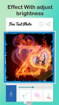 Fire Text Photo Frame screenshot 7