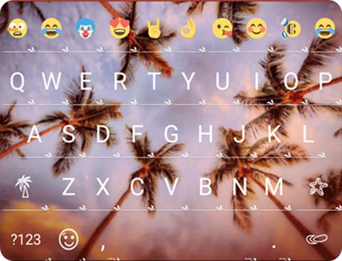 Coconuts Sky KK Emoji Keyboard screenshot 6