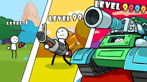 One Gun: Stickman sin conexión screenshot 1