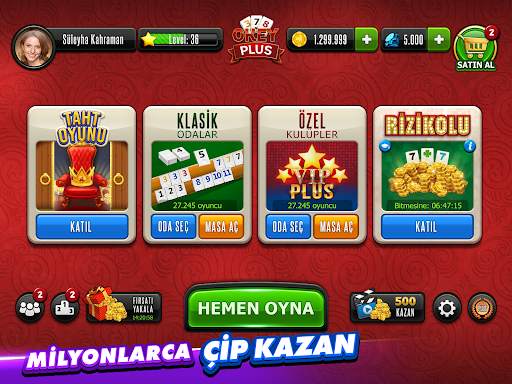 Okey Plus - En Kalabalık Okey! screenshot 10