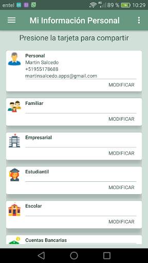 Mi Información Personal screenshot 2