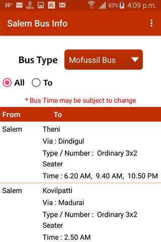 Salem Bus Info screenshot 7