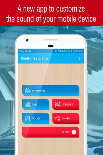 ringtones piano for phone, piano sounds free screenshot 1