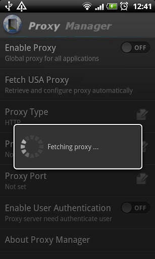 Proxy Manager screenshot 2