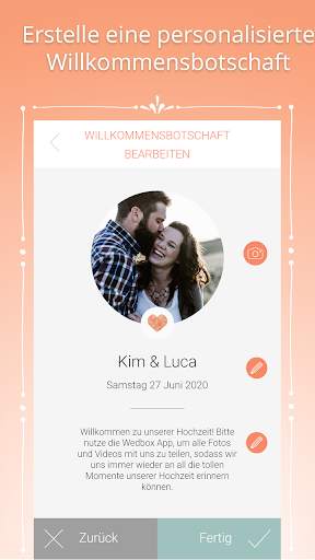 Die Hochzeits-Fotoapp - Wedbox screenshot 3