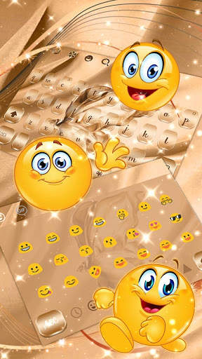 Rose Gold Butterfly Silk Keyboard screenshot 3