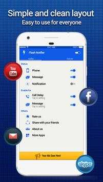 LED Flash Notifier - LED flashlight Alert Free screenshot 4