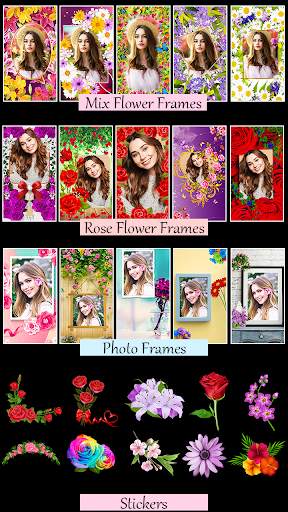 Flower Photo frame 2020 : Rose Flower Photo Editor screenshot 2
