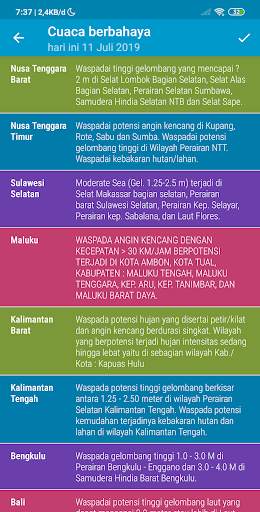 Prakiraan Cuaca Gempa ID screenshot 2