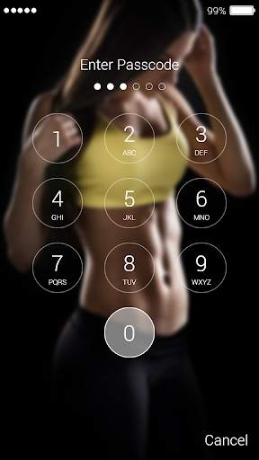 Fitness Girls Lock Screen screenshot 4