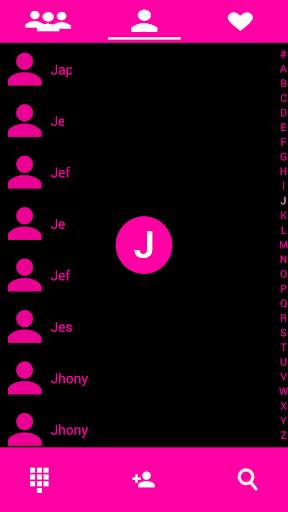 THEME MATERIAL PINK BLACK EXDIALER screenshot 2