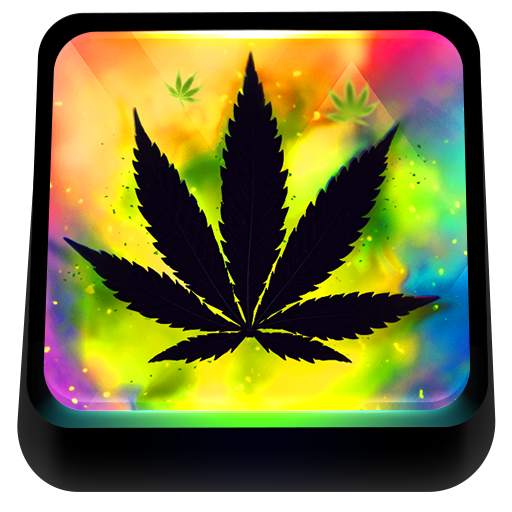 Colored Rasta Weed Keyboard 2.1