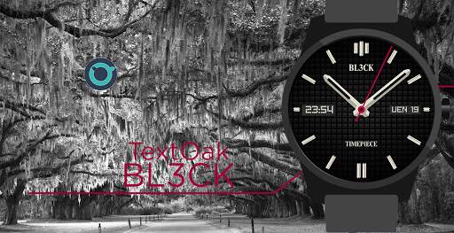 TextOak Watch Face screenshot 1