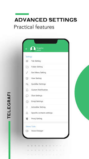 Telegrafi Plus Messenger screenshot 1