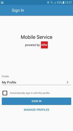 Infor LN Mobile Service screenshot 1