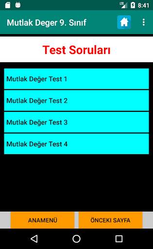 Mutlak Değer 9. Sınıf Matematik Konu Anlatımı Test screenshot 4