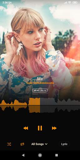 gaana lite_ Musicolet Music, player screenshot 1