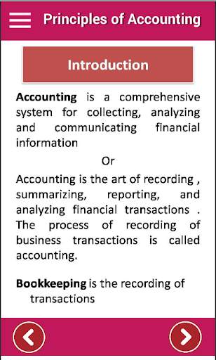 Principles of Accounting - Student Notes App screenshot 1