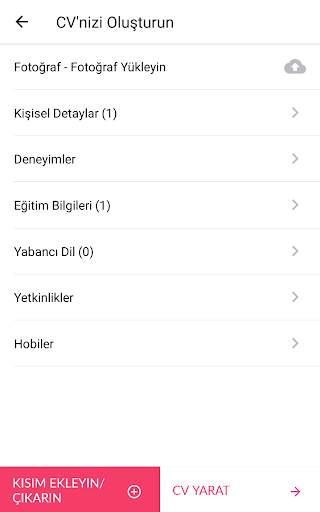 Kolay CV Özgeçmiş Oluştur PDF  screenshot 2